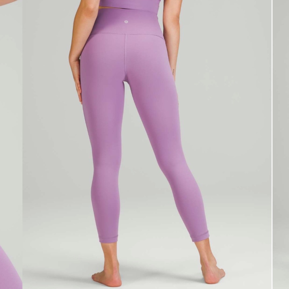 Lululemon wunder under leggings 25 inch size 4 wisteria purple